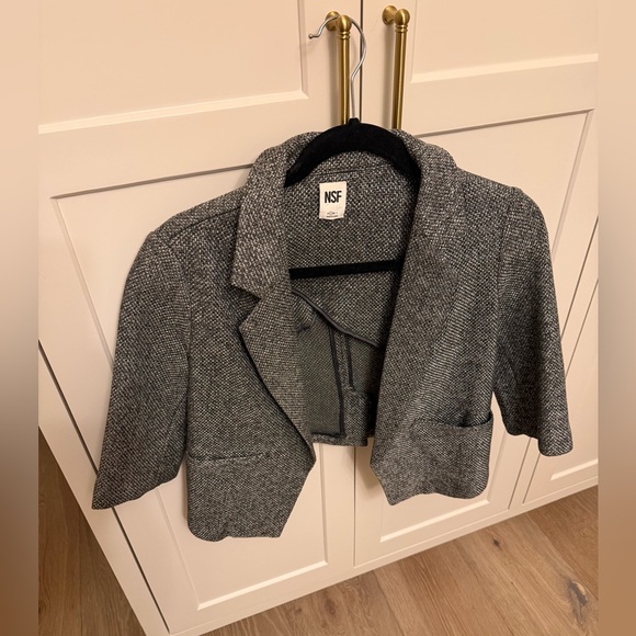 NSF tweed crop blazer - Picture 2 of 6